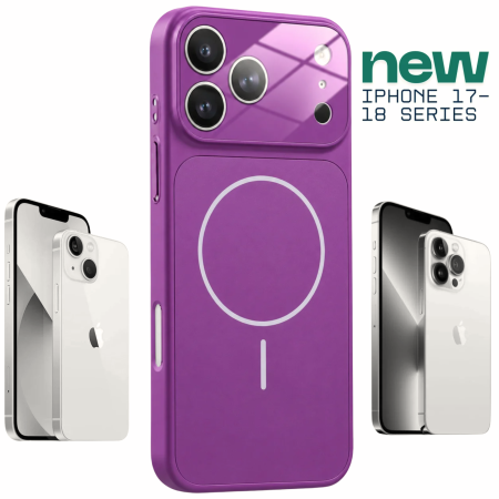 Husa pentru iPhone 13 Pro, AG Glass Mata MagSafe Slim Full Camera Protect - Convert to 17-18 Series, Fuchsia [1]