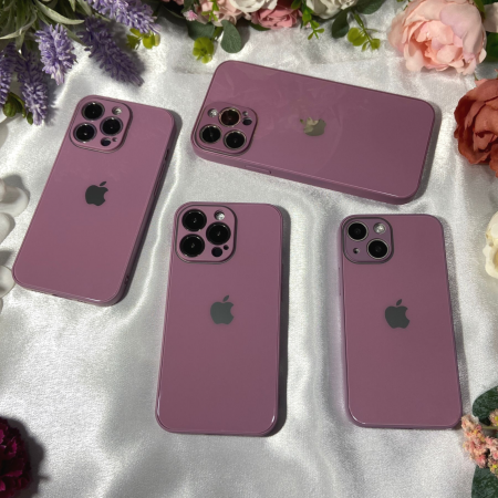 Husa Pentru Iphone 13 Pro Max Sticla si Silicon, Purple [4]