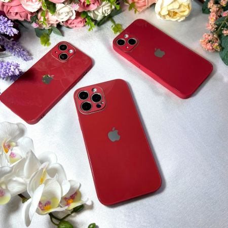 Husa Pentru Iphone 11 Pro Max Sticla si Silicon, Red [3]