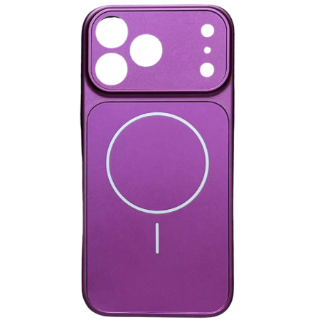 Husa pentru iPhone 14 Pro, AG Glass Mata MagSafe Slim Full Camera Protect - Convert to 17-18 Series, Fuchsia [3]