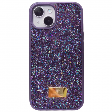 IPHONE 15 PLUS - Husa pentru iPhone 15 Plus, Shiny Luxury Diamond, Deep Purple