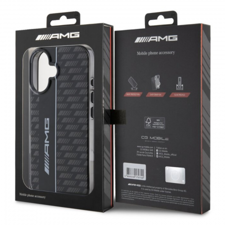 Husa pentru iPhone 16 AMG Carbon Pattern, Black [5]