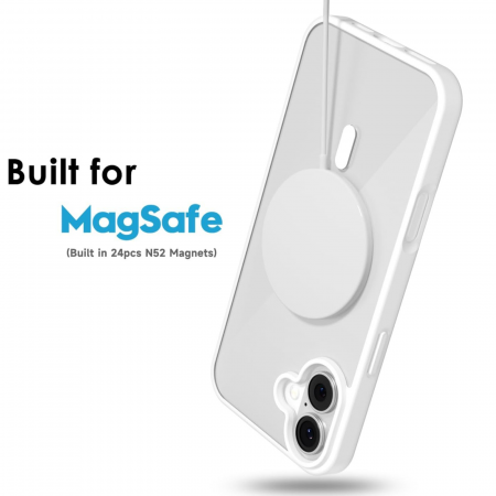 Husa iPhone 17, Crystal Clear MagSafe, White [3]
