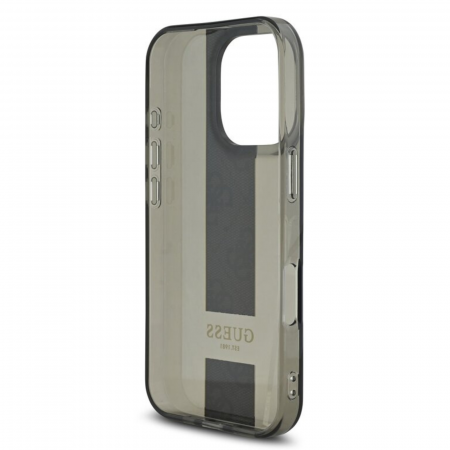 Husa pentru iPhone 16 Pro Guess IML Middle 4G Stripe, Black [4]
