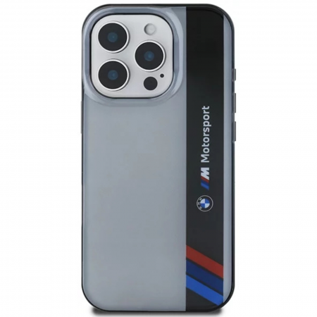 HUSE IPHONE - Husa pentru iPhone 16 Pro Max BMW IML Motorsport Vertical Stripe, Grey