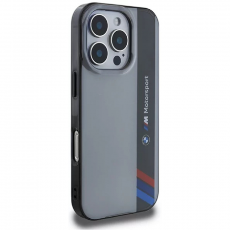 Husa pentru iPhone 16 Pro BMW IML Motorsport Vertical Stripe, Grey [3]