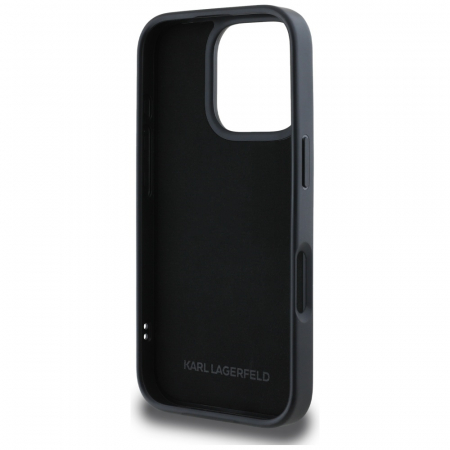 Husa pentru iPhone 16 Pro Max Karl Lagerfeld 3D - (KLHCP16XRBCKCHLK) - Rubber Karl and Choupette, Black [5]