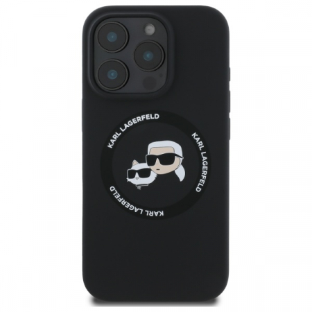 IPHONE 16 PRO MAX - Husa pentru iPhone 16 Pro Max, Karl Lagerfeld - Silicone MagSafe (KLHMP16XSKCHTCK) - Karl&Choupette Head