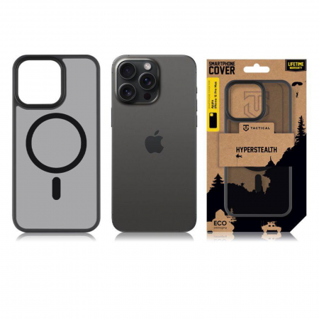 Husa pentru iPhone 15 Pro Max Tactical MagForce Hyperstealth, Asphalt [6]