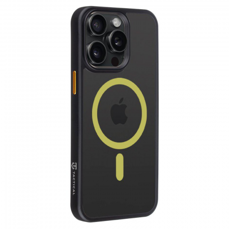 Husa pentru iPhone 15 Pro Max Tactical MagForce Hyperstealth 2.0, Black/Yellow [1]