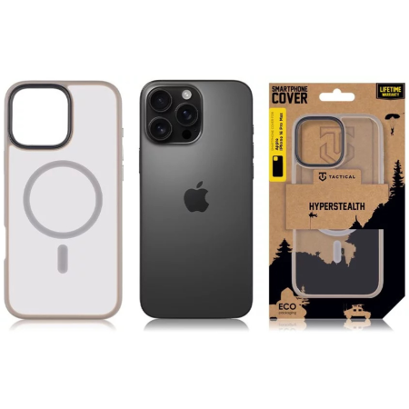 Husa pentru iPhone 16 Pro Max, Tactical MagForce Hyperstealth, Light Grey [7]