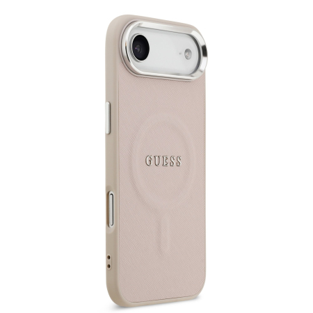 Husa pentru iPhone 17 Air, Guess PU Saffiano MagSafe, Pink [3]