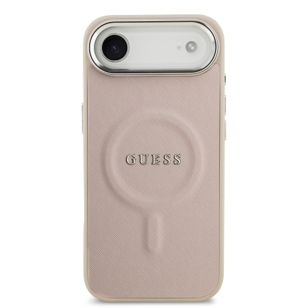 Husa pentru iPhone 17 Air, Guess PU Saffiano MagSafe, Pink [1]