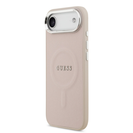 Husa pentru iPhone 17 Air, Guess PU Saffiano MagSafe, Pink [2]