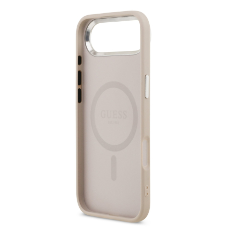 Husa pentru iPhone 17 Air, Guess PU Saffiano MagSafe, Pink [5]