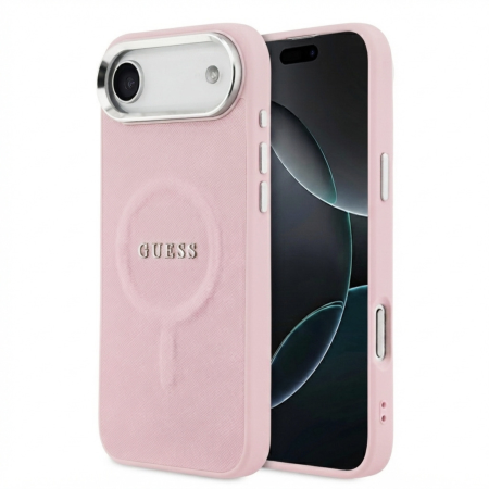 IPHONE 17 AIR - Husa pentru iPhone 17 Air, Guess PU Saffiano MagSafe, Pink