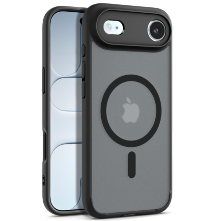 IPHONE 17 AIR - Husa pentru iPhone 17 Air, MagSafe, Drop Resistant Shockproof, Matte Skin Black