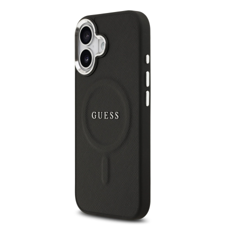 Husa pentru iPhone 17, Guess PU Saffiano MagSafe, Black [3]