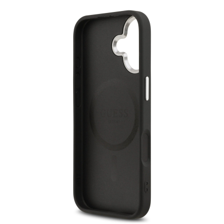 Husa pentru iPhone 17, Guess PU Saffiano MagSafe, Black [5]