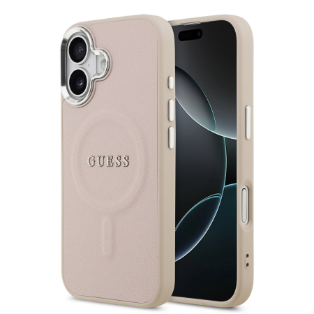 IPHONE 17 - Husa pentru iPhone 17, Guess PU Saffiano MagSafe, Pink