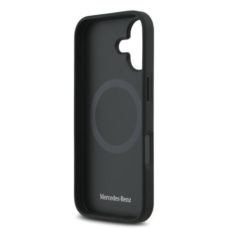 Husa pentru iPhone 17, Mercedes Natural Leather The Move MagSafe, Black [5]