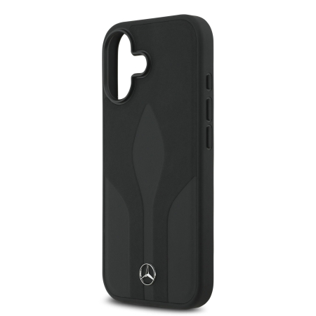 Husa pentru iPhone 17, Mercedes Natural Leather The Move MagSafe, Black [4]
