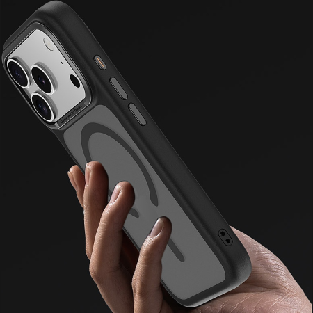 Husa pentru iPhone 17 Pro/ 18 Pro, Benks Magnetic Mist Case Metal Frame Camera Control Button, Black [12]