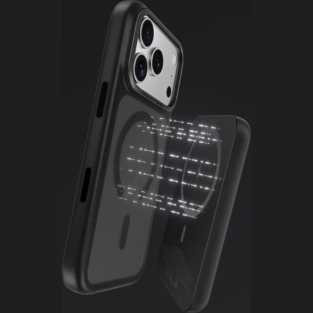 Husa pentru iPhone 17 Pro/ 18 Pro, Benks Magnetic Mist Case Metal Frame Camera Control Button, Black [9]