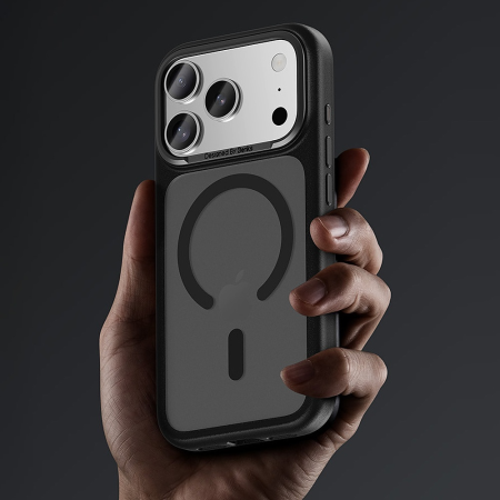 Husa pentru iPhone 17 Pro/ 18 Pro, Benks Magnetic Mist Case Metal Frame Camera Control Button, Black [5]