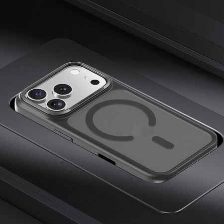 Husa pentru iPhone 17 Pro/ 18 Pro, Benks Magnetic Mist Case Metal Frame Camera Control Button, Black [10]