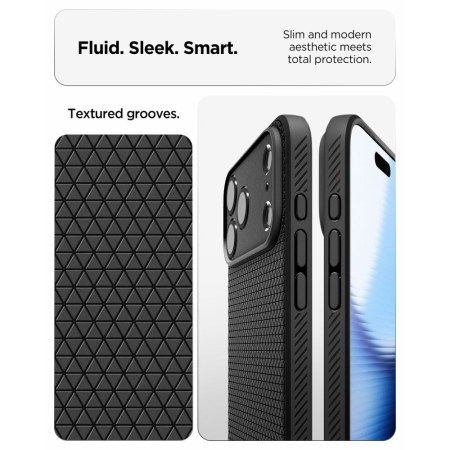 Husa pentru iPhone 17 Pro/ 18 Pro Spigen Liquid Air matte black [5]