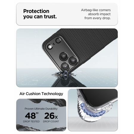 Husa pentru iPhone 17 Pro Max/ 18 Pro Max Spigen Liquid Air matte black [8]