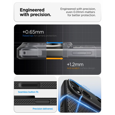 Husa pentru iPhone 17 Pro/ 18 Pro Spigen Liquid Air matte black [7]