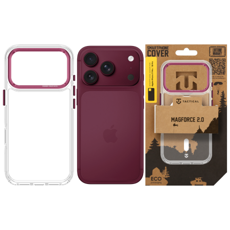 Husa pentru iPhone 17 Pro Max/ 18 Pro Max Tactical MagForce 2.0 Burgundy [7]