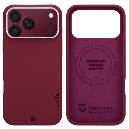 Husa pentru iPhone 17 Pro/ 18 Pro, Tactical MagForce Velvet Smoothie 2.0 Burgundy [1]