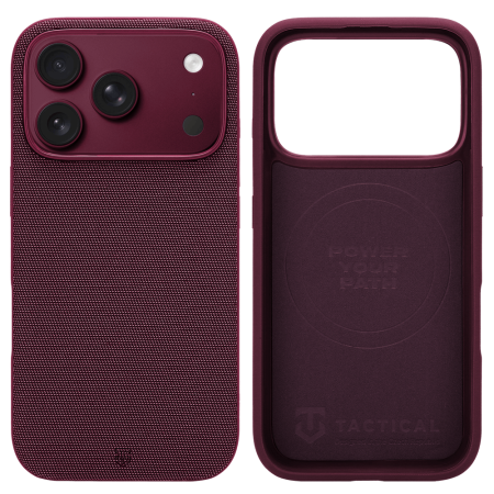 Husa pentru iPhone 17 Pro/ 18 Pro Tactical MagForce WEARe Burgundy [1]
