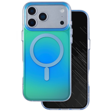 IPHONE 18 PRO - Husa pentru iPhone 17 Pro/ 18 Pro, Tecto Shield Aurora Boreala, Blue