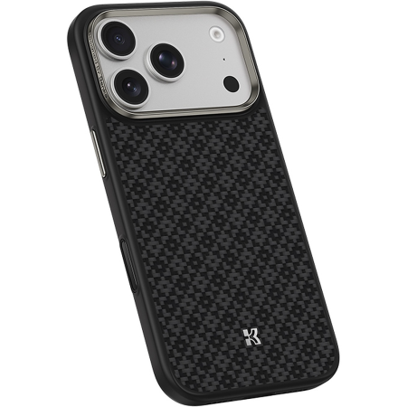 Husa pentru iPhone 17 Pro Max, Benks Magnetic Armor Pro Armor Grid Kevlar Metal Frame 600D (C.K.FL.AP.BK.Y069), Black [1]