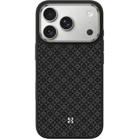 IPHONE 17 PRO - Husa pentru iPhone 17 Pro, Benks Magnetic Armor Pro Armor Grid Kevlar Metal Frame 600D (C.K.FL.AP.BK.Y069), Black