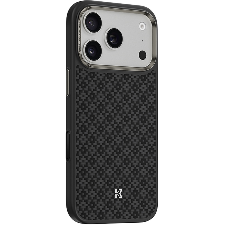Husa pentru iPhone 17 Pro Max, Benks Magnetic Armor Pro Armor Grid Kevlar Metal Frame 600D (C.K.FL.AP.BK.Y069), Black [2]