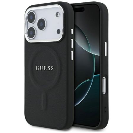 IPHONE 17 PRO - Husa pentru iPhone 17 Pro, Guess PU Saffiano MagSafe, Black