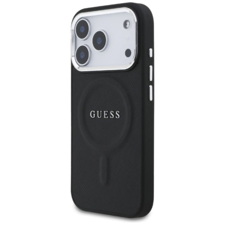 Husa pentru iPhone 17 Pro, Guess PU Saffiano MagSafe, Black [3]