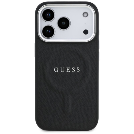 Husa pentru iPhone 17 Pro, Guess PU Saffiano MagSafe, Black [2]