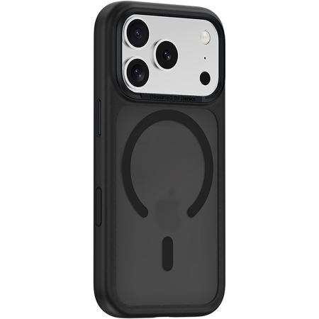 Husa pentru iPhone 17 Pro Max/ 18 Pro Max, Benks Magnetic Mist Case Metal Frame Camera Control Button, Black [1]