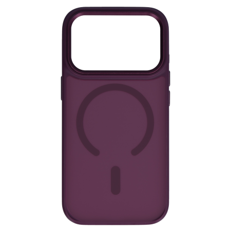 Husa pentru iPhone 17 Pro Max/ 18 Pro Max Liavec Cloudy Case with Metal Camera Frame, Burgundy [1]