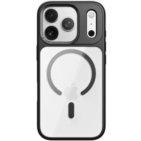 IPHONE 18 PRO MAX - Husa pentru iPhone 17 Pro Max/ 18 Pro Max, Rock Guard Lens Protection Series Magnetic, transparent-black