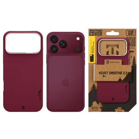 Husa pentru iPhone 17 Pro Max/ 18 Pro Max, Tactical MagForce Velvet Smoothie 2.0 Burgundy [5]