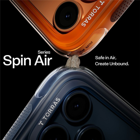 Husa pentru iPhone 17 Pro Max/ 18 Pro Max -Torras - Ostand Spin Air Series Horizon Orange [3]
