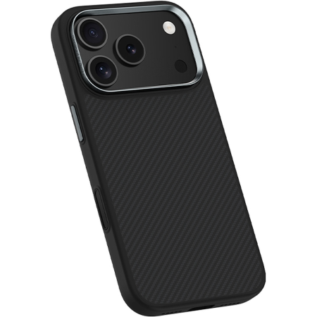 Husa pentru iPhone 17 Pro, Benks Magnetic Armor Pro Kevlar Metal Frame 600D (C.K.FL.AP.BK.A069) black (Camera Control Button) [4]