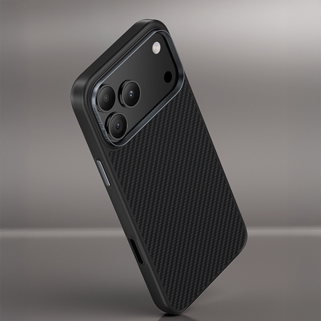 Husa pentru iPhone 17 Pro, Benks Magnetic Armor Pro Kevlar Metal Frame 600D (C.K.FL.AP.BK.A069) black (Camera Control Button) [7]